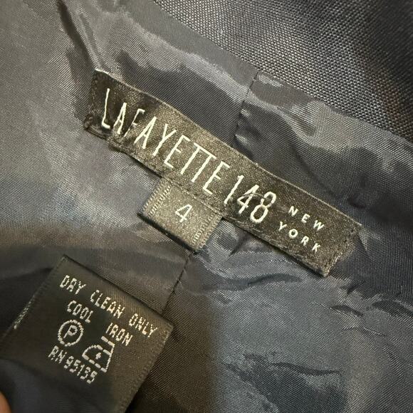 Lafayette 148 New York 4 linen wool blend blazer jacket C 3047 - Picture 7 of 12